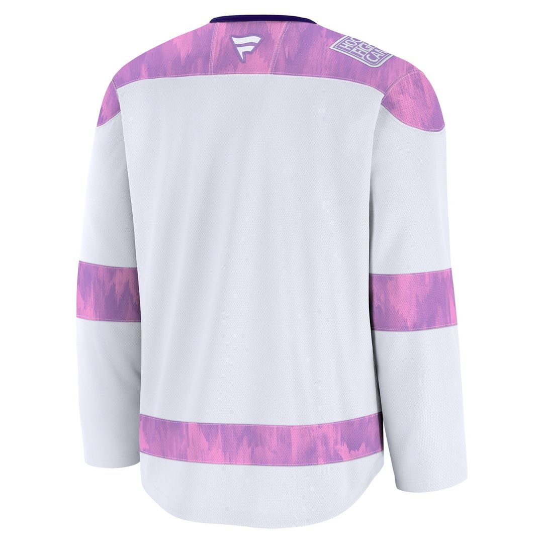 Nashville Predators Fanatics 2024 Hockey Fights Cancer Practice Jersey - White