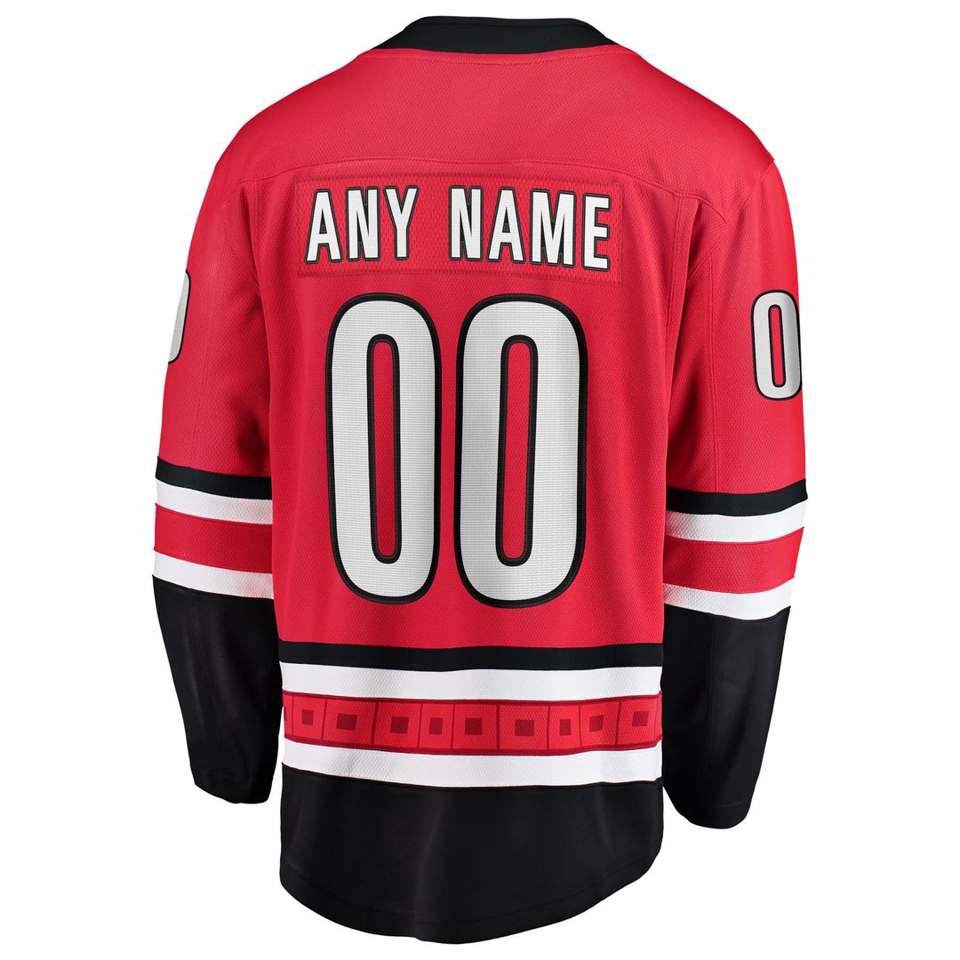 Carolina Hurricanes Fanatics Home Breakaway Custom Jersey - Black
