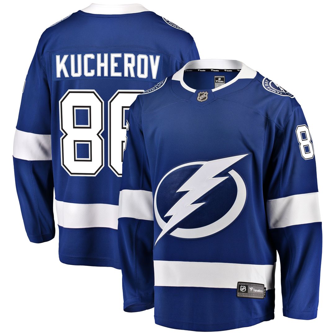 Nikita Kucherov Tampa Bay Lightning Fanatics  Breakaway Jersey - Blue