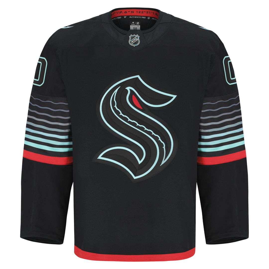 Seattle Kraken Fanatics Home Authentic Pro Custom Jersey - Navy