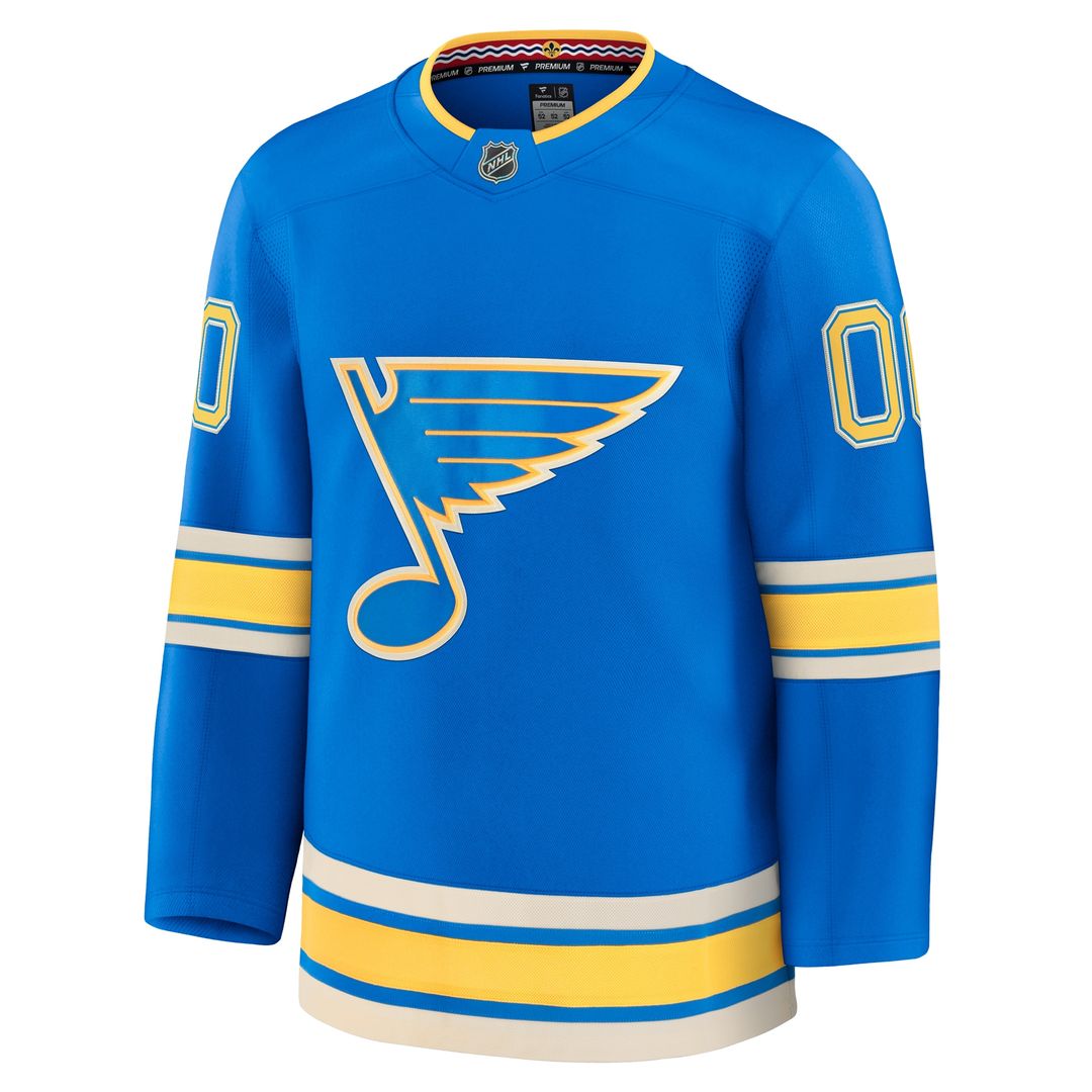 St. Louis Blues Fanatics Away Premium Custom Jersey - White