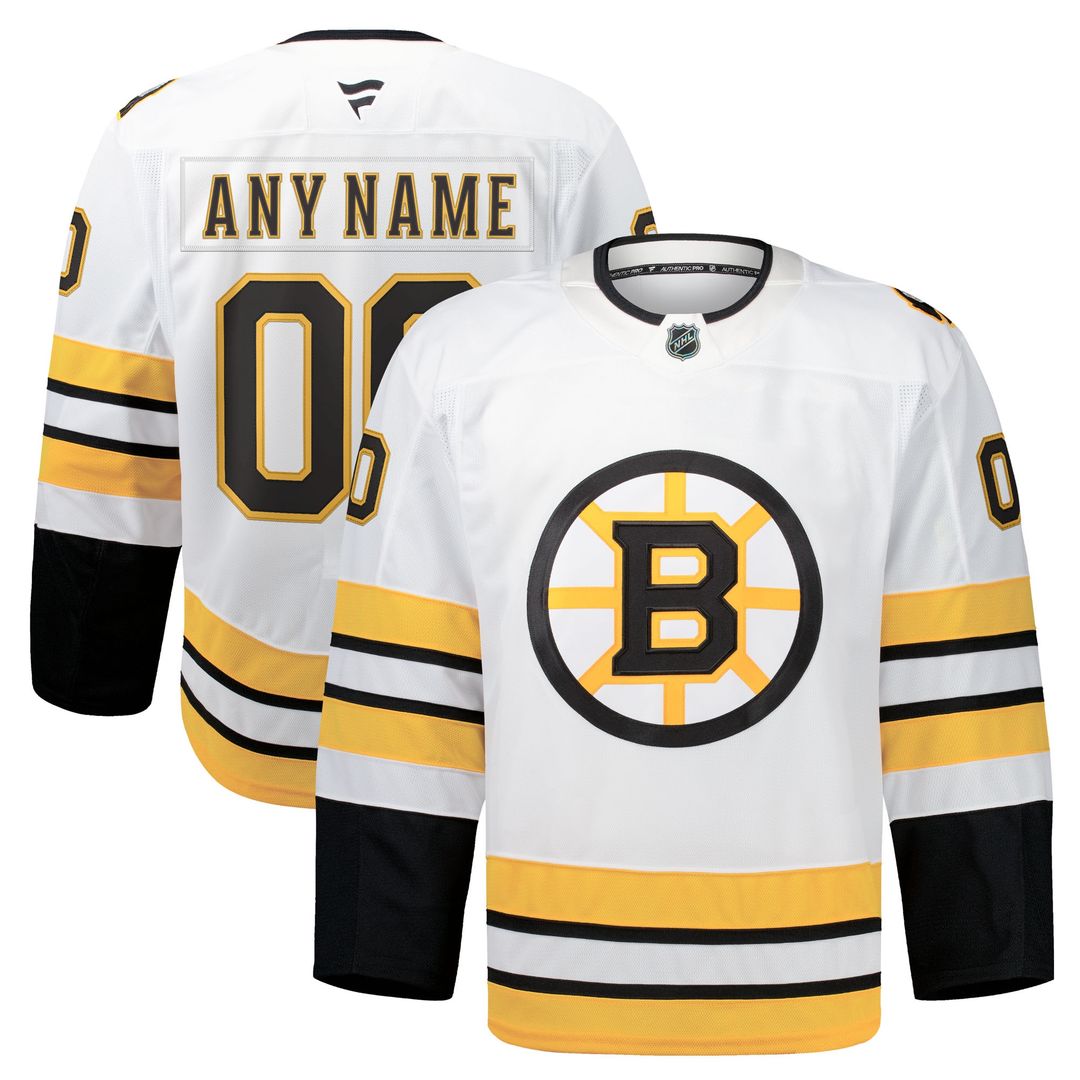 Boston Bruins Fanatics Home Authentic Pro Custom Jersey - Black