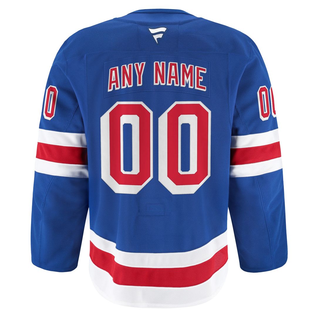 New York Rangers Fanatics Centennial Authentic Pro Custom Jersey - Blue