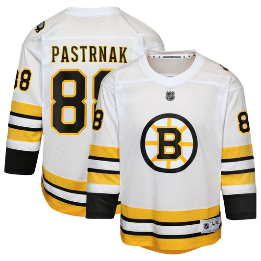 David Pastrnak Boston Bruins Youth Home Replica Player Jersey - White