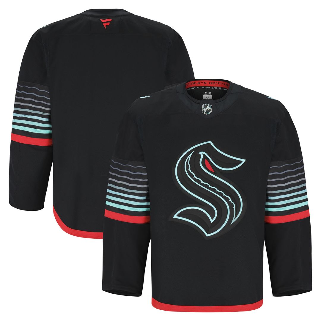 Seattle Kraken Fanatics Home Authentic Pro Jersey - Deep Sea Blue