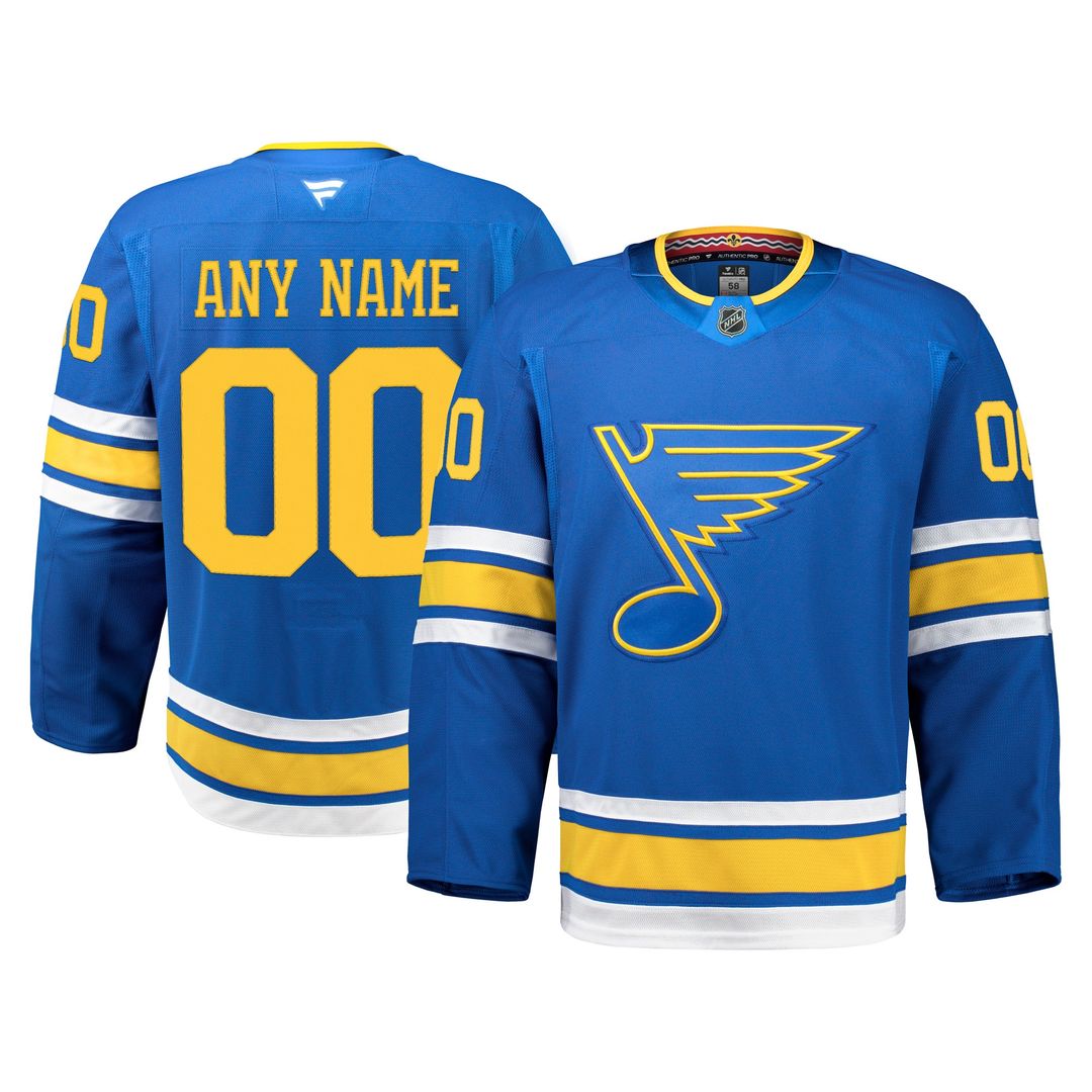 St. Louis Blues Fanatics Away Authentic Pro Custom Jersey - White