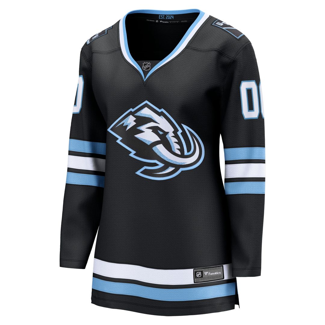 Utah Mammoth Fanatics Women's Home Breakaway Custom Jersey - Black
