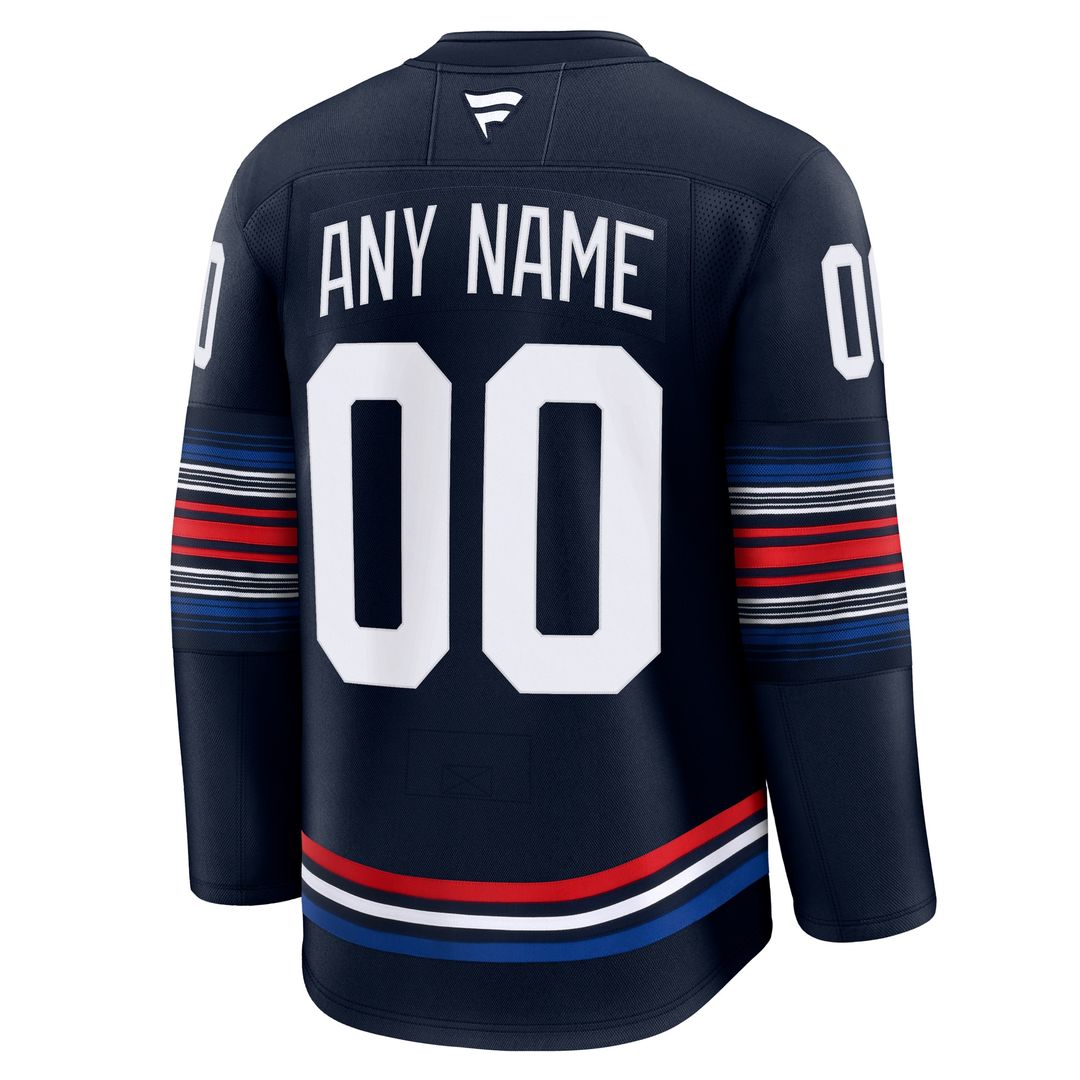 New York Rangers Fanatics Centennial Premium Custom Jersey - Blue