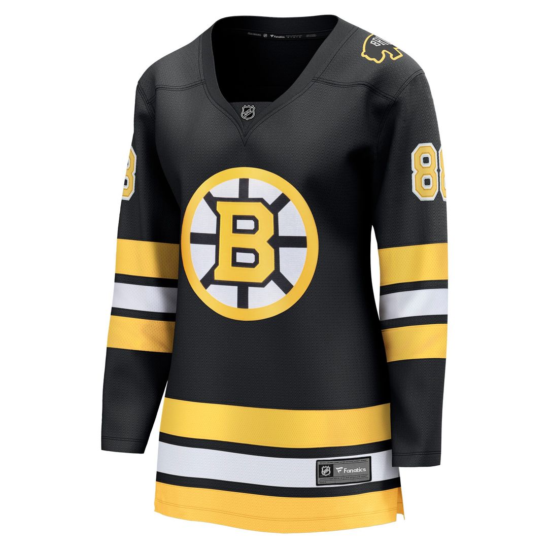David Pastrnak Boston Bruins Fanatics Women's Away Breakaway Player Jersey - White