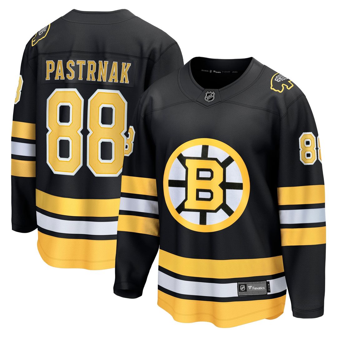 David Pastrnak Boston Bruins Fanatics Home Breakaway Player Jersey - Black