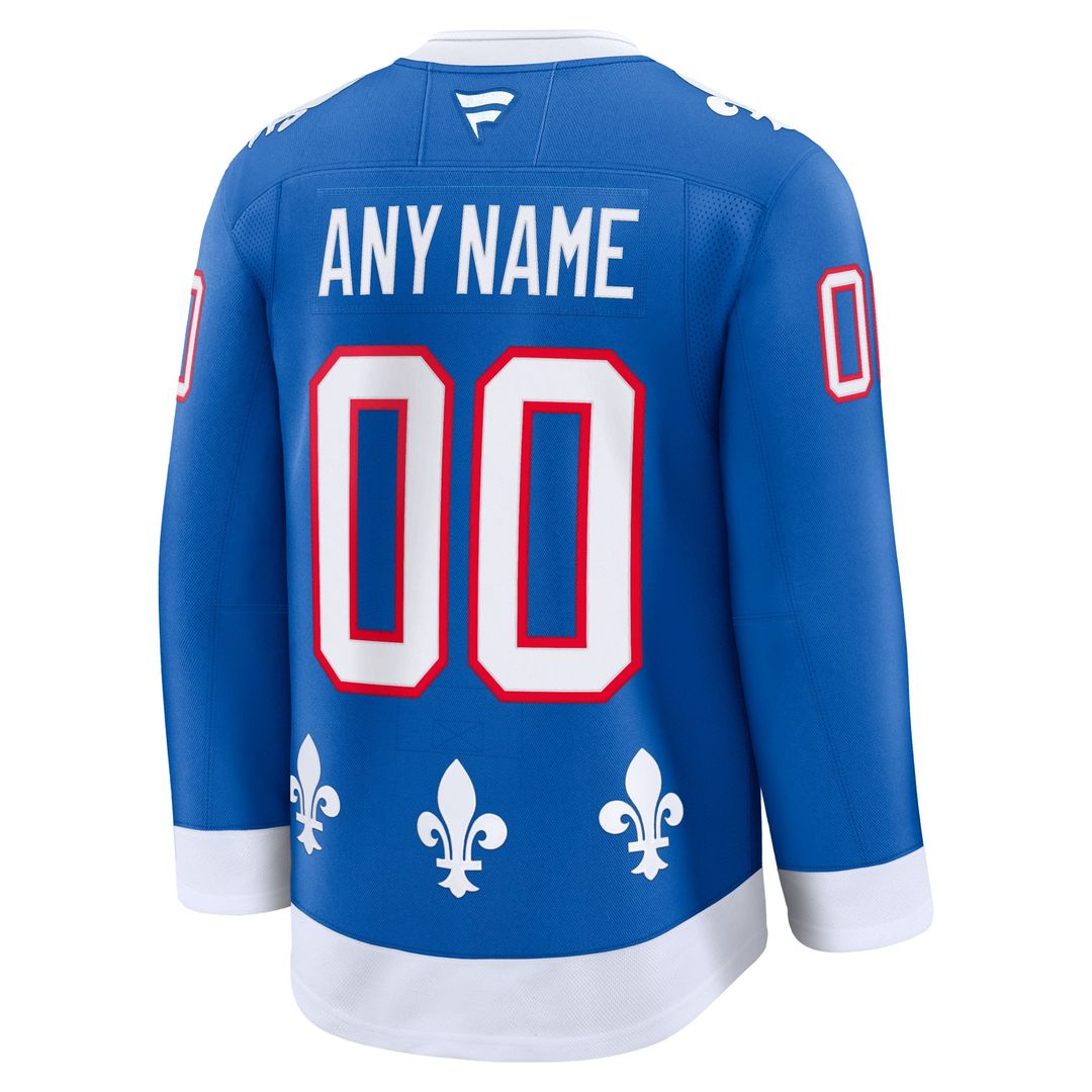 Colorado Avalanche Fanatics Alternate Heritage Premium Custom Jersey - Blue