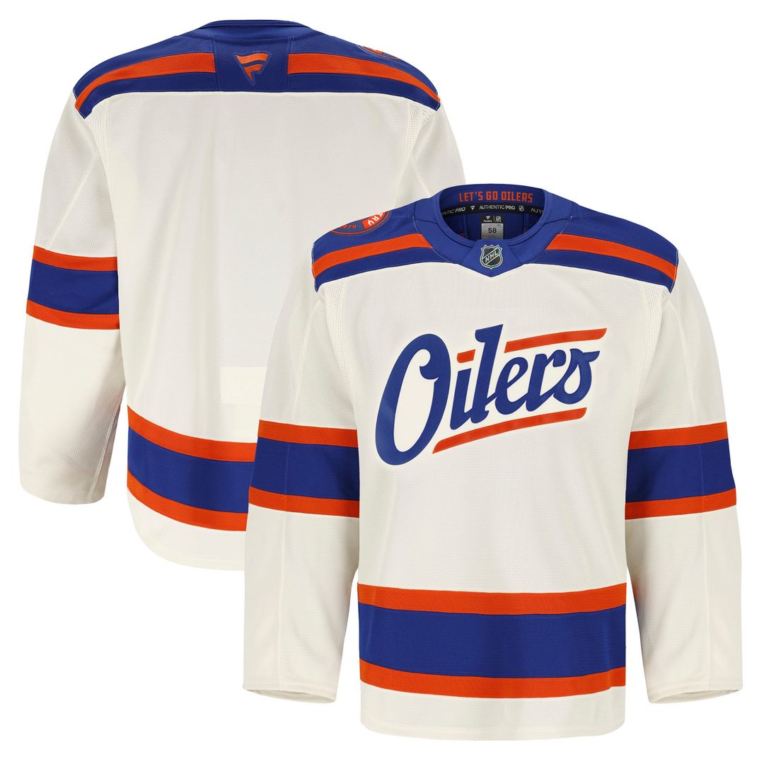 Edmonton Oilers Fanatics Alternate Authentic Pro Jersey - Light Beige