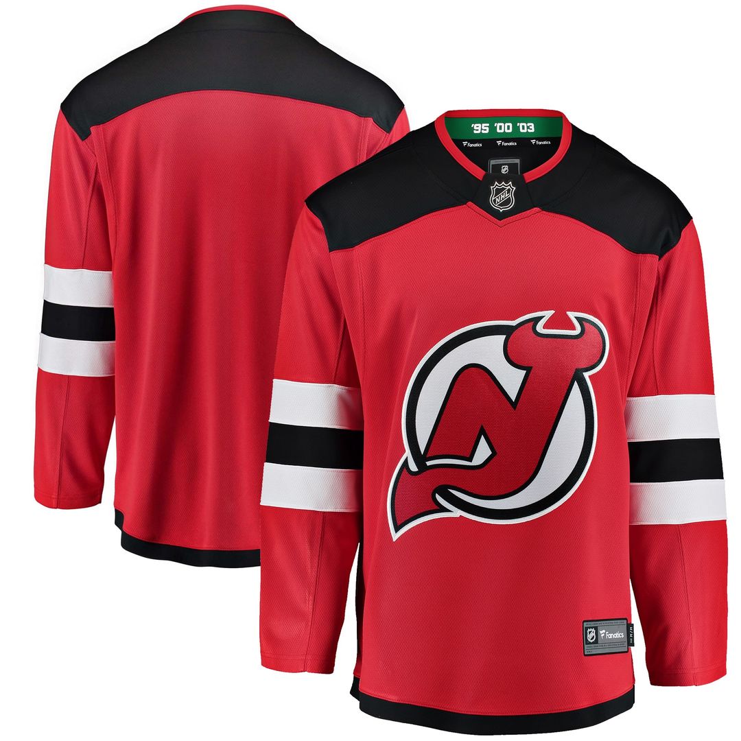 New Jersey Devils Fanatics Youth Away Breakaway Jersey - White