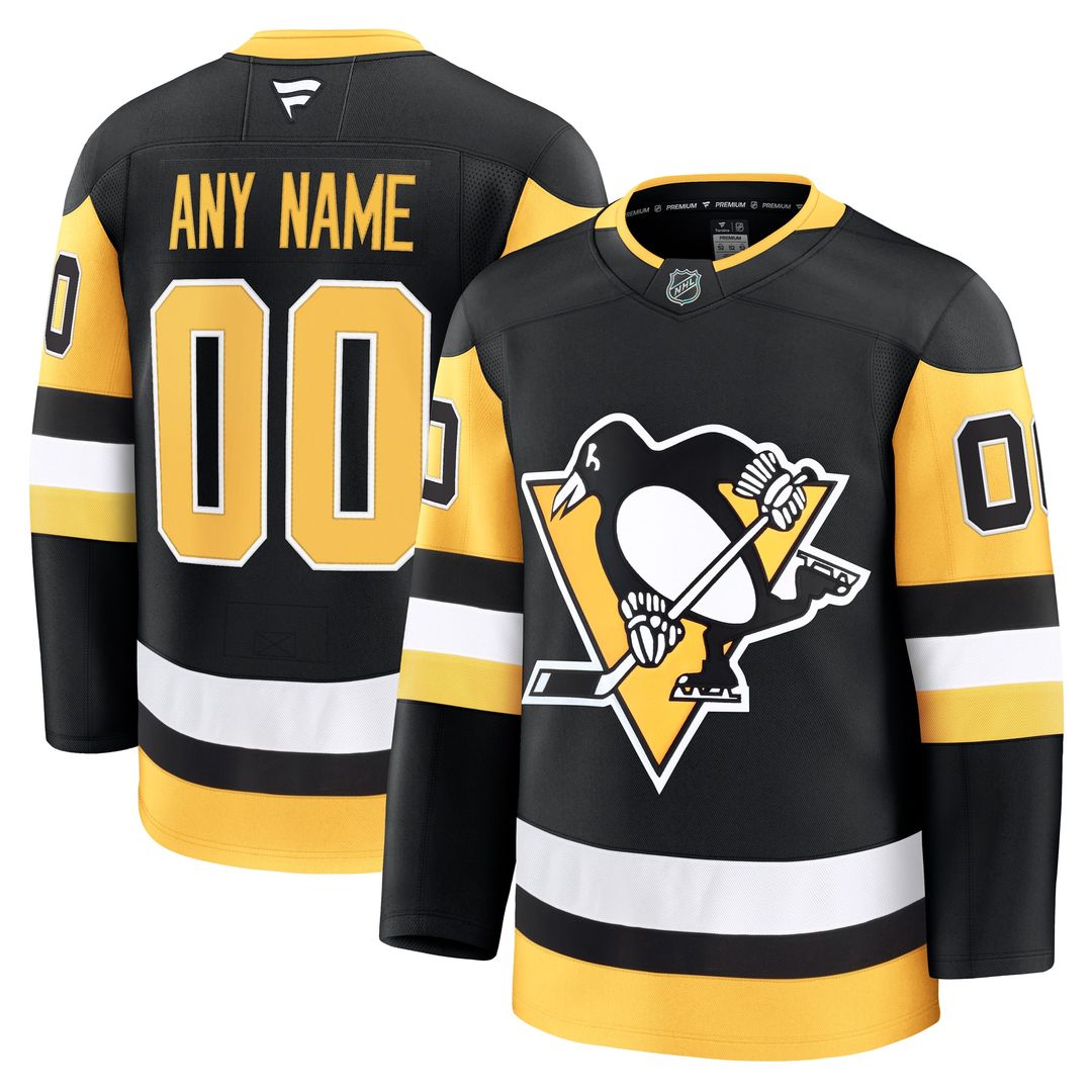 Pittsburgh Penguins Fanatics Alternate Premium Custom Jersey - Gold