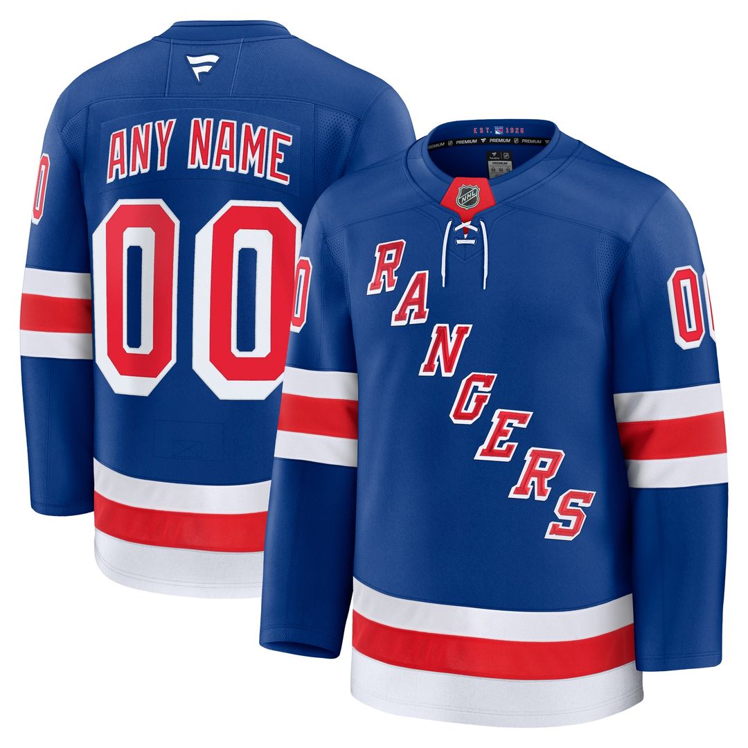 New York Rangers Fanatics Alternate Premium Custom Jersey - Navy