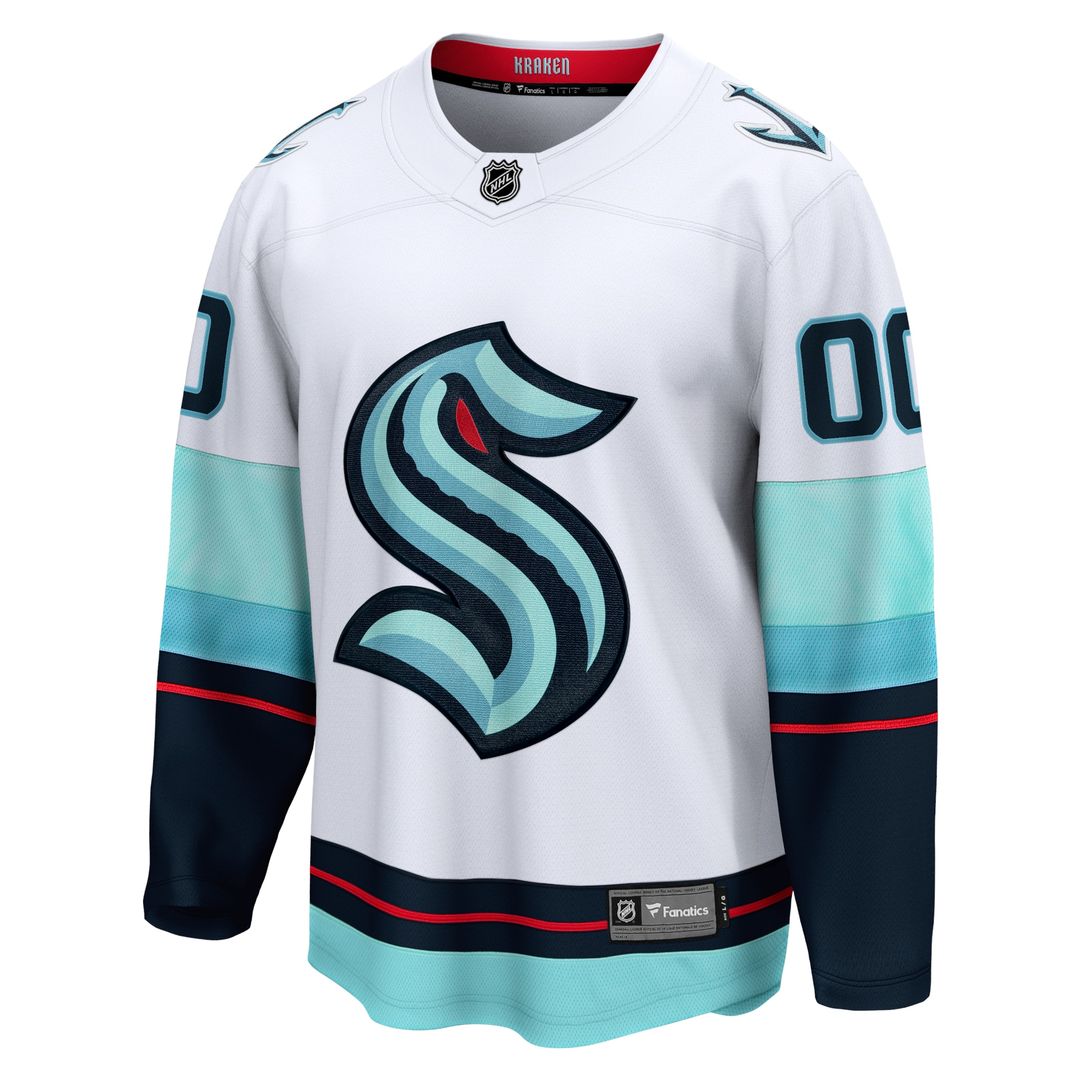 Seattle Kraken Fanatics Home  Breakaway Custom Jersey - Deep Sea Blue