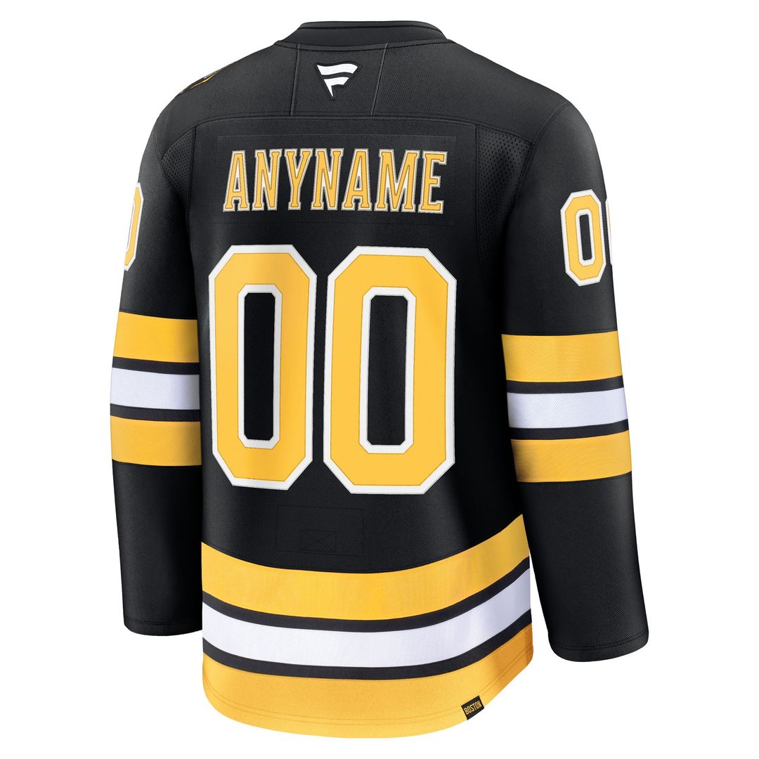 Boston Bruins Fanatics Away Premium Custom Jersey - White