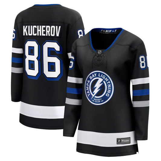 Nikita Kucherov Tampa Bay Lightning Fanatics Women's  Breakaway Jersey - Black