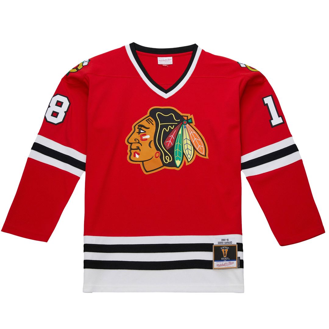 Denis Savard Chicago Blackhawks 1980-81 Power Play Jersey - Scarlet
