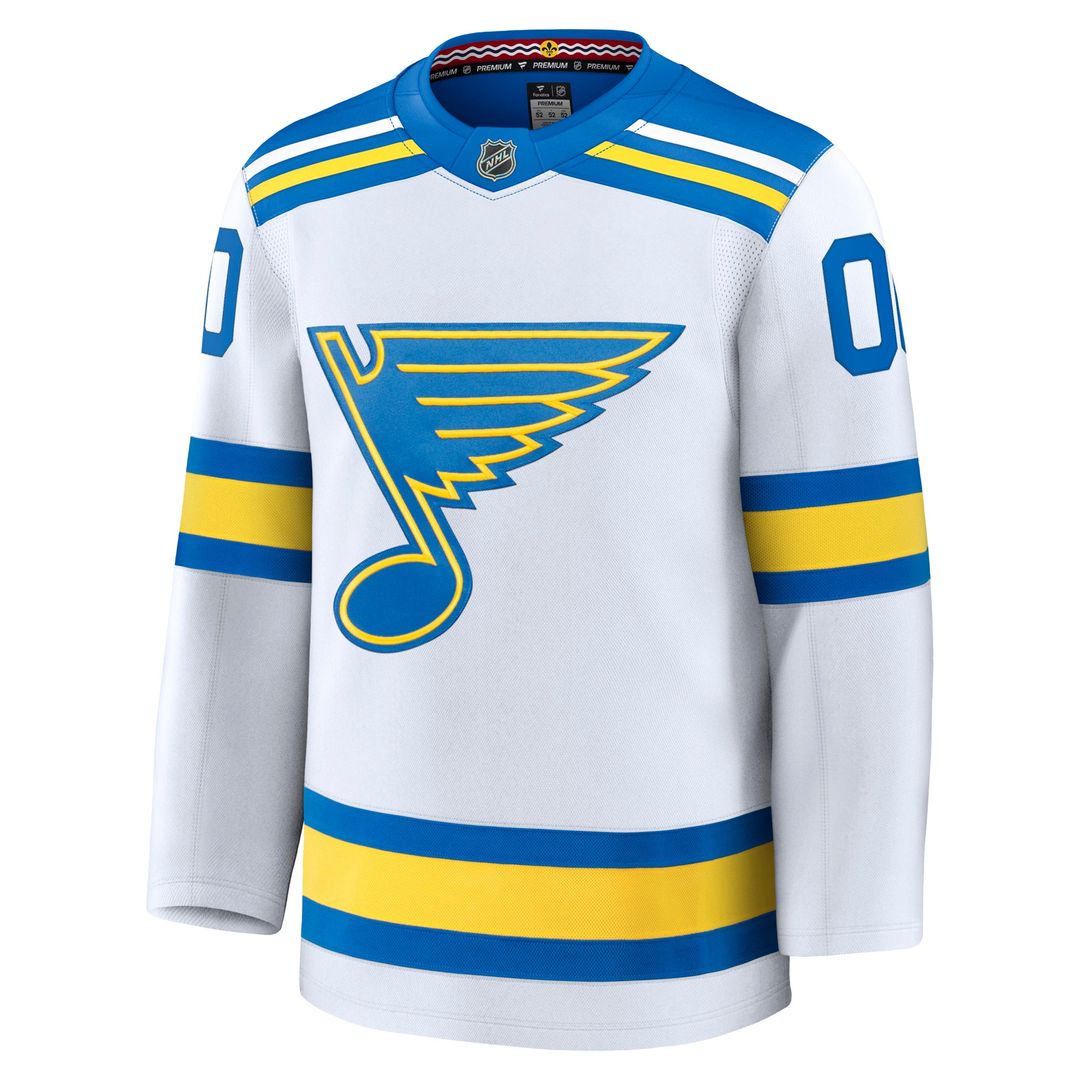 St. Louis Blues Fanatics Alternate Premium Custom Jersey - Blue