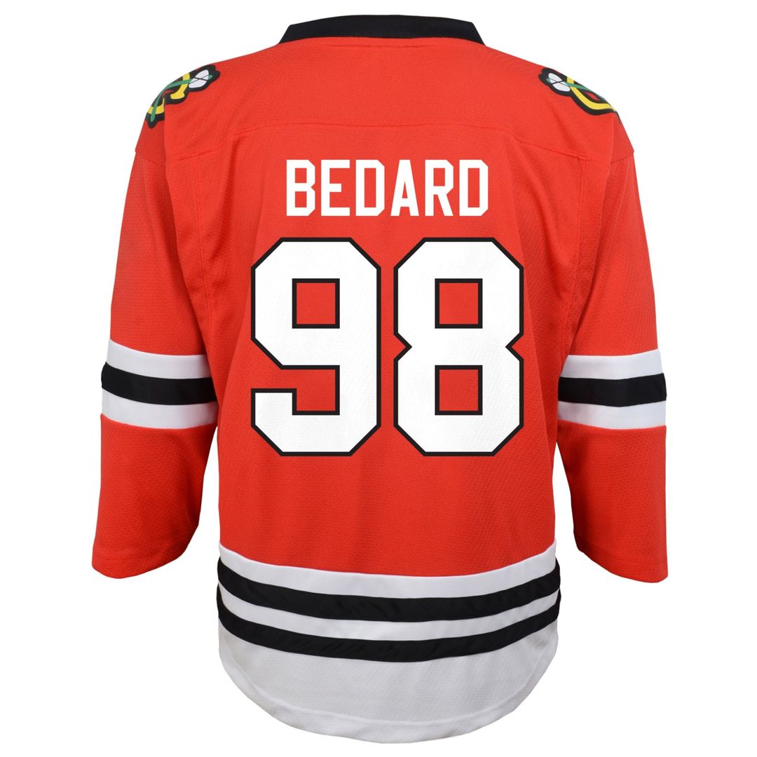 Connor Bedard Chicago Blackhawks Youth Away Replica Player Jersey - White