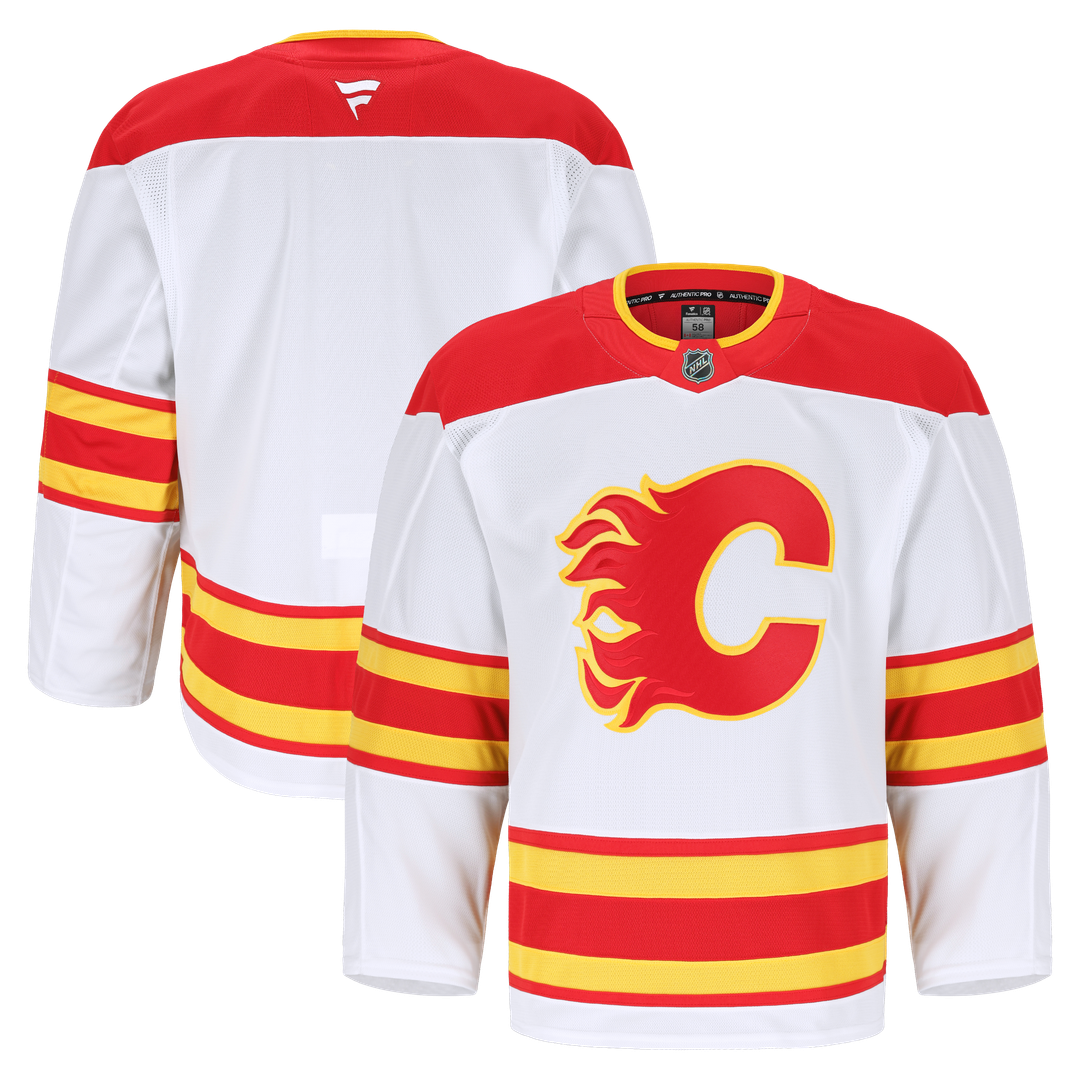 Calgary Flames Fanatics Away Authentic Pro Jersey - White