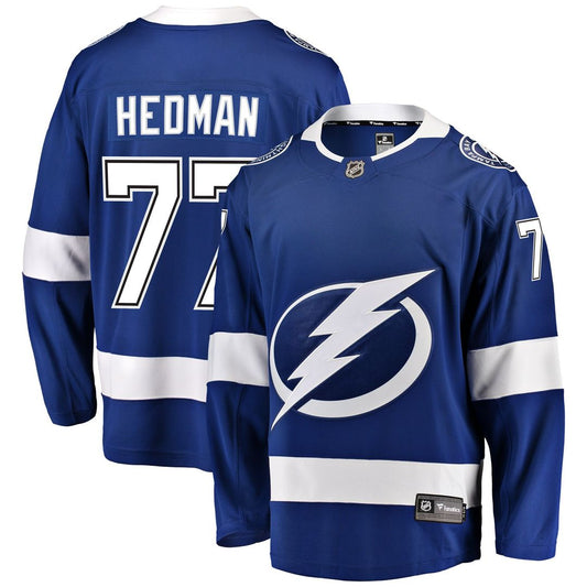 Victor Hedman Tampa Bay Lightning Fanatics  Breakaway Jersey - Blue