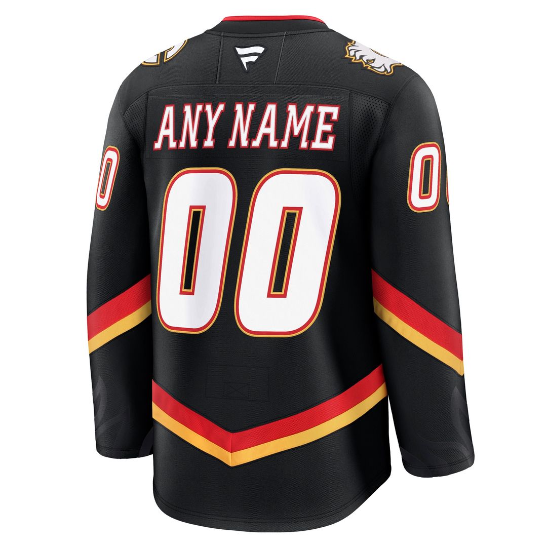 Calgary Flames Fanatics Home Premium Custom Jersey - Red