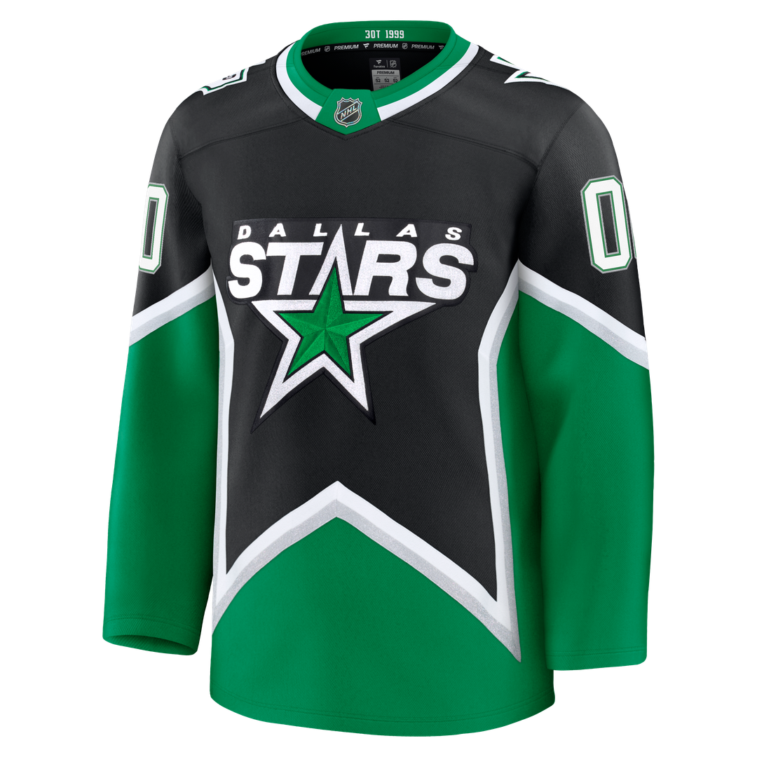 Dallas Stars Fanatics Home Premium Custom Jersey - Kelly Green