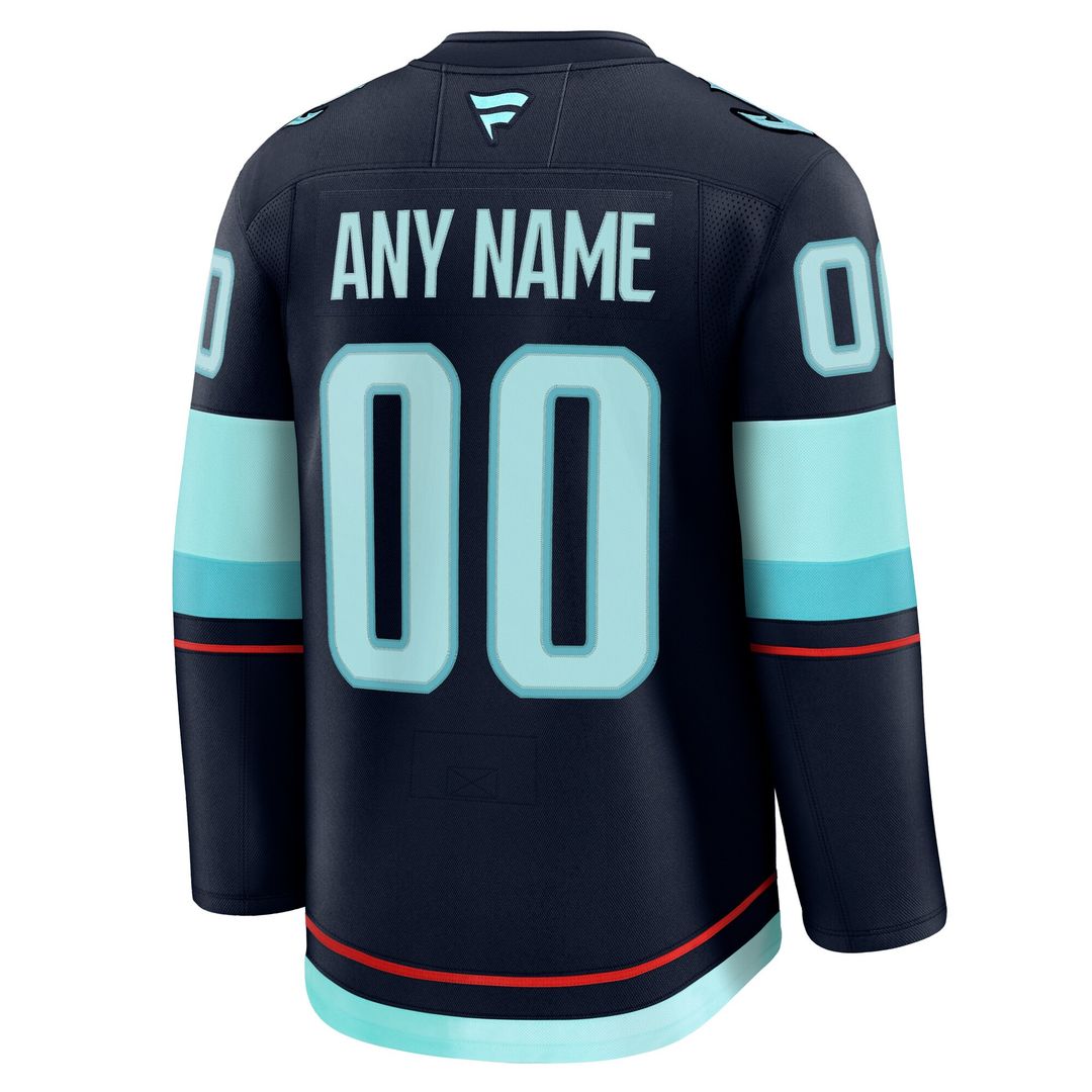 Seattle Kraken Fanatics Alternate Premium Custom Jersey - Black