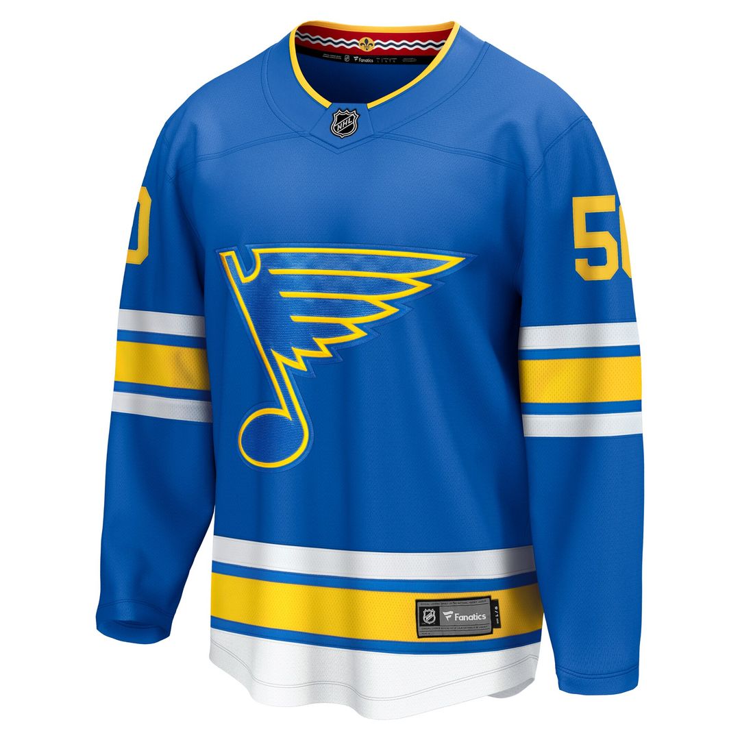 Jordan Binnington St. Louis Blues Fanatics Away Breakaway Player Jersey - White