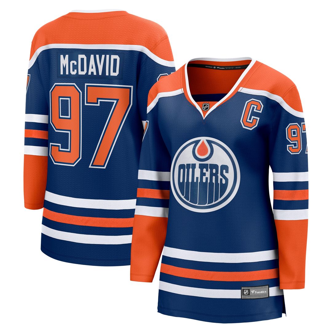 Connor McDavid Edmonton Oilers Fanatics Women's Home Breakaway Jersey - Royal