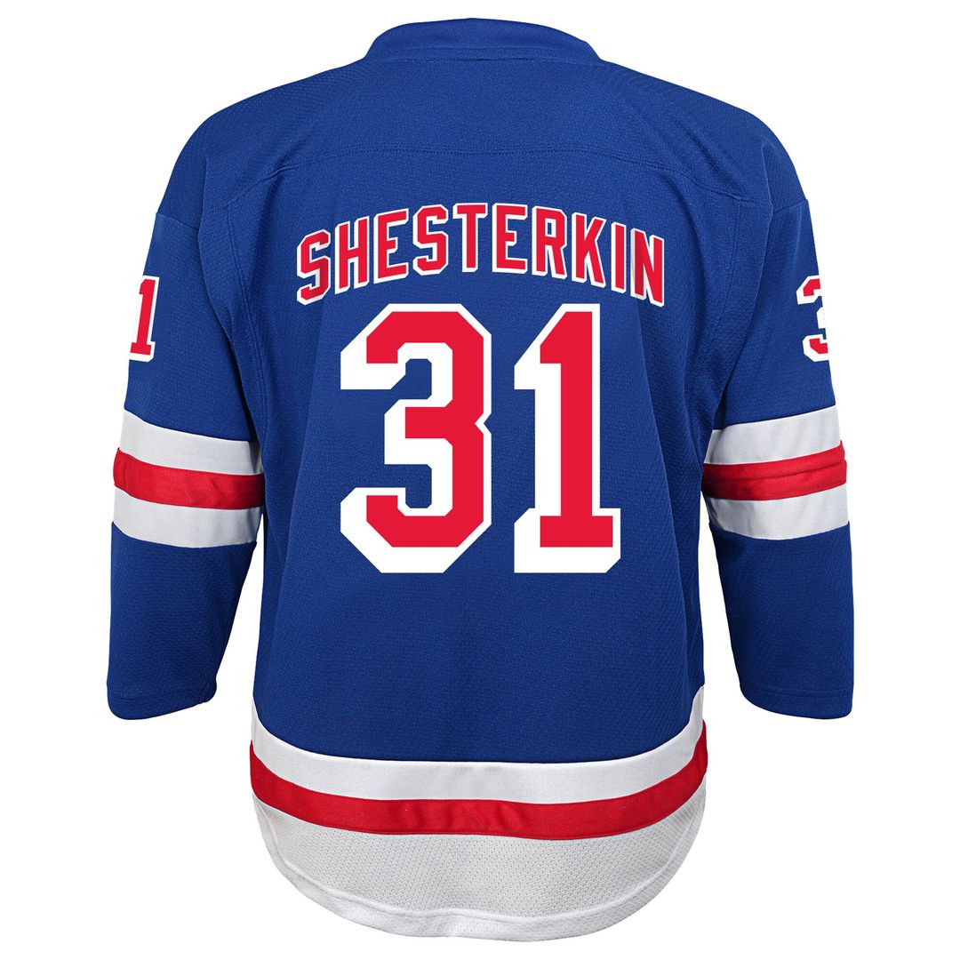 Igor Shesterkin New York Rangers Youth Home Replica Player Jersey - Blue