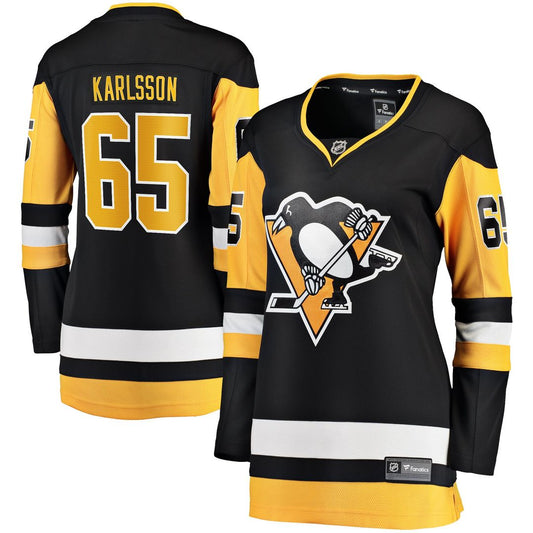 Erik Karlsson Pittsburgh Penguins Fanatics Women's Home Breakaway Jersey - Black