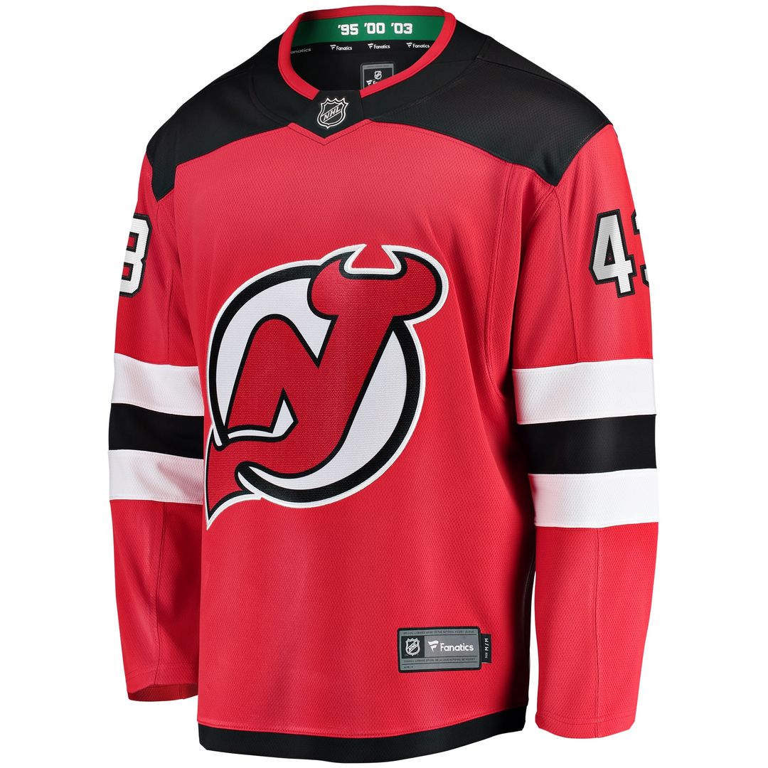 Luke Hughes New Jersey Devils Fanatics Home Breakaway Player Jersey - Red