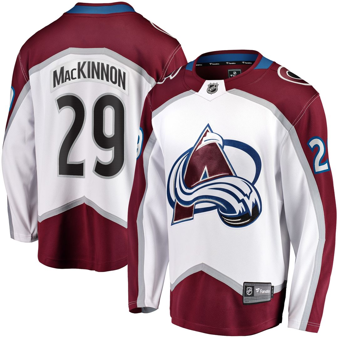 Nathan MacKinnon Colorado Avalanche Fanatics  Breakaway Jersey - White