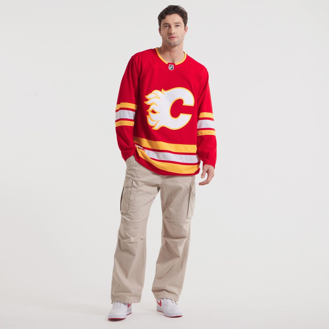 Calgary Flames Fanatics Home Premium Jersey - Red